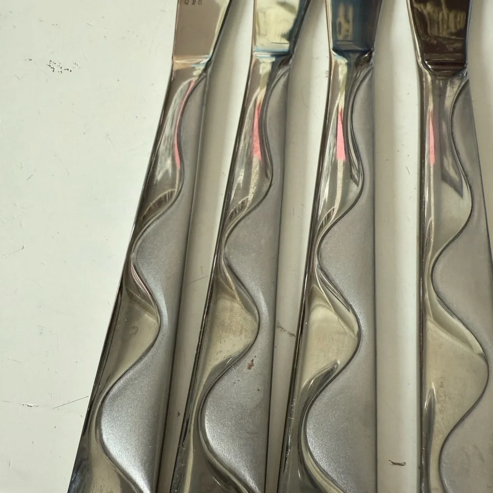 J. C. Penney Home Collection Jazz Serrated Knives 9 inch  Silverware 11Knives